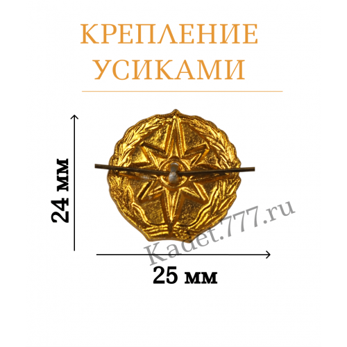 Петлицы и эмблемы МЧС золотые