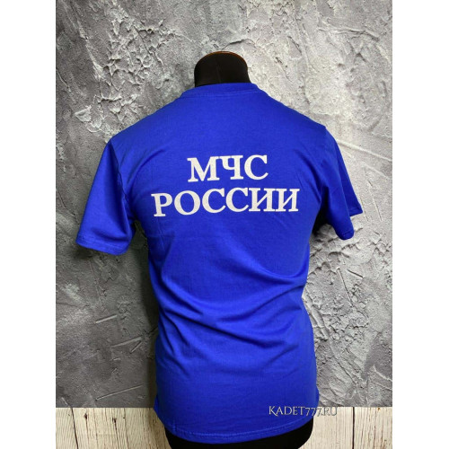 Футболка МЧС кадетская синяя