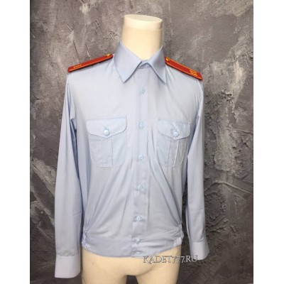 Рубашка кадетская голубого цвета