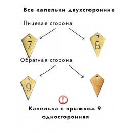 Подвесы капли на значок парашютиста на 7 8, 9 прыжков 